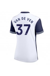 Tottenham Hotspur Micky van de Ven #37 Fotballdrakt Hjemme Klær Dame 2024-25 Korte ermer